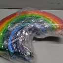 Wooden Rainbow Stacking Toy - 12 Pieces Extra Large Montessori Wooden Stacking Arch Educational Toys, Nesting Puzzle Building Blocks for Kids Toddlers (Rainbow Stackers)