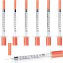 2 x Eelaienya U-100 Syringe 1ml/cc 31G 5/16" (8mm) Needles, Individually Wrapped, 50 Pack