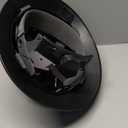 LANON Black Full Brim Hard Hat, OSHA Construction Work Approved, HDPE Safety Helmet with 4 Point Adjustable Ratchet Suspension, Class E, G & C