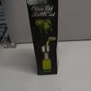 AOZITA 17oz Clear Glass Olive Oil Dispenser Bottle - 500ml Oil & Vinegar Cruet with Pourers and Funnel - Olive Oil Carafe Decanter for Kitchen