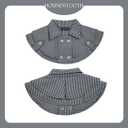 Dog Tuxedo Wedding Suit Shirt with Bow Tie, Formal Outfit Tux Attire for Puppy Small Medium Dogs Cats Costume (White&Black Scarf, Large)