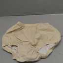 Adult Diaper Cover for Incontinence Noiseless Leak-Protection Underwear Plastic Pants Over Diapers Waterproof Rubber Pants (Beige, Medium) 