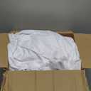 6 Pack White Round Spandex Tablecloths for 60in Tables, Wrinkle Free Stretchy 120inch Fitted 5FT Round Table Cloths Cover with Skirt for Wedding Party Dining Banquet Events
