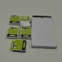 TITBIT 18444 Permanent Vinyl Label Tape 1/2" Replacement for DYMO Rhino 18444 Fit with DYMO Rhino 4200 5200 5000 6000 6500 Industrial Label Maker,12mm(1/2 Inch) x 18 feet Black on White,5 Pack