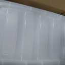 IRIS USA 32 Qt Stackable Plastic Storage Bins with Lids, 4 Pack - BPA-Free, Made in USA - See-Through Organizing Solution, Latches, Durable Nestable Containers, Secure Pull Handle - Clear