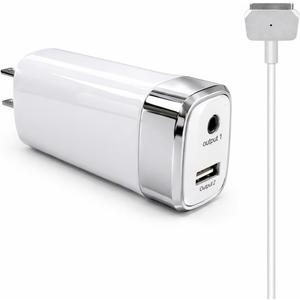 Mac Book Pro Charger 60W 45W Mag 2 T-Tip Power Adapter, Compatible with Mac Book Pro 13 inch/Mac Book Air 11&13 inch (Applicable to 2012-2017)