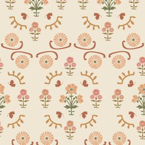 Boho Floral Peel and Stick Wallpaper Retro Daisy Flower Contact Paper for Cabinets Self Adheisve Vintage Wallpaper for Bedroom Gilrs Room Cabinets Drawers 17.3" 78.7"