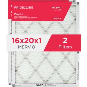Frigidaire PureAir 16" x 20" x 1" MERV 8 Allergen Air Filter - 2 Pack