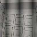 Modern Gold Design Shampoo and Conditioner Dispenser, Large 27oz Shower Soap Dispenser, Set of 3 Refillable Empty Plastic Pump Bottles for Bathroom and Body Wash (6 Waterproof Labels Included), White