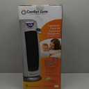 Comfort Zone 1,500W Ceramic Tower Space Heater with Remote, Backlit Digital Thermostat & Temperature Display, 3 Heat Settings + Fan Mode, 90 Oscillation, Timer, Overheat & Tip-Over Protection