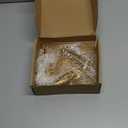 Tenceur 16 Pcs Christmas Stocking Holders for Mantel Xmas Stocking Hangers Fireplace Socks Hanging Hooks Heavy Duty Non Slip Metal Stockings Hangers for Home Christmas Party Decoration(Gold)