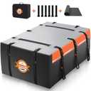 Sailnovo Rooftop Cargo Carrier 20 Cubic PVC Car Roof Cargo Carrier Waterproof Soft-Shell Includes Anti-Slip Mat, 6 Door Hooks, Car Top Carrier for Top of Vehicle with/Without Roof Rack Cross Bar