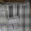 zizin 2 Pack Galvanized Raised Garden Bed Metal Oval Raised Garden Beds Outdoor Planter Box for Vegetables (6x3x1FT, Silver)