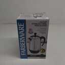 Farberware Electric Coffee Percolator, Stainless Steel Basket, Automatic Keep Warm, No-Drip Spout, 8 Cup