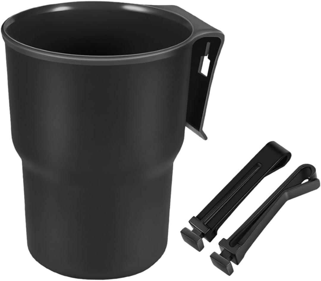 Hanging Car Cup Holder, Multi-Function Cup Holder Organizer with Air Vent Clip, Auto Window Door Drink Holder for Cellphone Pen Coffee Key Bottle (Black 2)