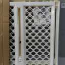 Toddleroo by North States - Supergate Ergo Baby Gate: Plastic Baby Gate for Stairs & Doorways - Adjustable Indoor Safety Gate - Made in USA - 26 to 42 Inches Wide - 26 Inches Tall - Ivory