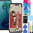 for Motorola G 5G [2024 Version] Screen Replacement for Moto G 5G 2024 Screen Replacement Kit with Frame XT2417 XT2417-1 XT2417D LCD Display Digitizer Touch Screen Assembly 6.6 inch