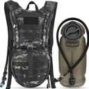 MARCHWAY Tactical Molle Hydration Pack Backpack with 3L TPU Water Bladder, Military Daypack for Cycling, Hiking, Running, Climbing, Hunting, Biking