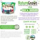 Nature Gnaws USA Elk Antlers for Dogs 5-8" (3 Count) - Mix of Split and Whole Pieces - Long Lasting for Aggressive Chewers - Natural Dog Chew Bones