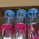 24 Pcs Art Paint Party Favors Clear Empty Paint Cans Bulk with Lids Mini Size Transparent Plastic Buckets Mini Containers for Party Supplies Treats Candy Crafts DIY Decor, 2.76 x 3.54 Inch