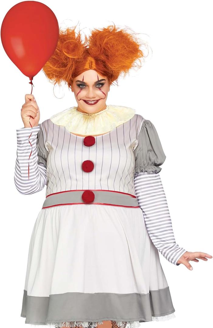 Leg Avenue Women's Creepy Clown Costume (Size, 2X)