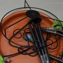 Daoeny Heated Bird Baths for Outdoors, Upgraded 100W Thermostatically Controlled Heated Bird Bath with 5-Prong Metal Base, Heated Bird Bath for Outside Winter Garden Patio Yard Lawn(Terracotta)