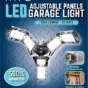 Adjustable Panels Garage Light, 5000 Lumens 55 Wats, 
Adjustable Panels, E26 LED Shop Lights for Garage, Basement, Barn, High Bay Light
