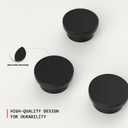 homdiy 5 Pack Kitchen Cabinet Knobs Black Drawer Dresser Knobs Matte Black Zinc for Desk Drawers Cupboard Hardware