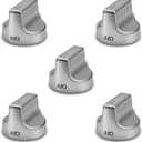 5PCS W11239985 W10850015 Stove Knob for Whirlpool W11032553 WFG525S0HZ1 WFG550S0HZ0 WFG525S0HZ0 WFG525S0JV0 Range Oven Knob Replace PS12578779 AP6333411 PD00061875 4845290
