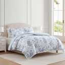 Martha Stewart - King Comforter Set with Shams, Cotton Sateen