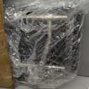 30" x 15" Black Folding Wall Mount Shower Seat Bench, ADA Compliant