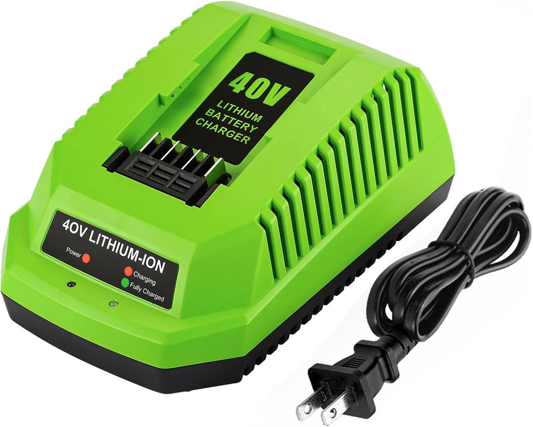 40V Charger Replacement for Greenworks 40V Battery Charger 29482 Compatible with Batteries 29462 29472