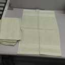 White Classic Luxury Cotton Washcloths 15×24 Inch - Hotel, Spa, Bathroom Face Towel | 4 Pack, Light Green