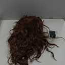 80s Rock Mullet Wigs for Men and Women Long Brown Curly Wig 70s 80s Costumes for Men Women Halloween Cosplay Party Wigs