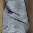 Dotiiorug Washable 8×10 Area Rug for Living Room, Vintage Floral Rug Soft Non Slip Stain Resistant Boho Carpet for Bedroom Dinning Room Kitchen Home Office Grey