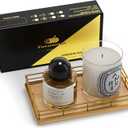 Wooden Decorative Tray, Oak 7.5" L Coffee Table Tray for Kitchen Countertop Soap Sponge Holder for Dresser Perfume Jewelry Candle Nightstand Table Centerpieces for Dining Room Decor Natural (7.5" x 3.9" x 1.5")