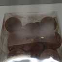 Senjie 18pcs Velvet Ornaments Balls for Christmas Tree, Brown 3.15 inch Shatterproof Flocked Christmas Ornaments Sets Decor for Xmas 2025