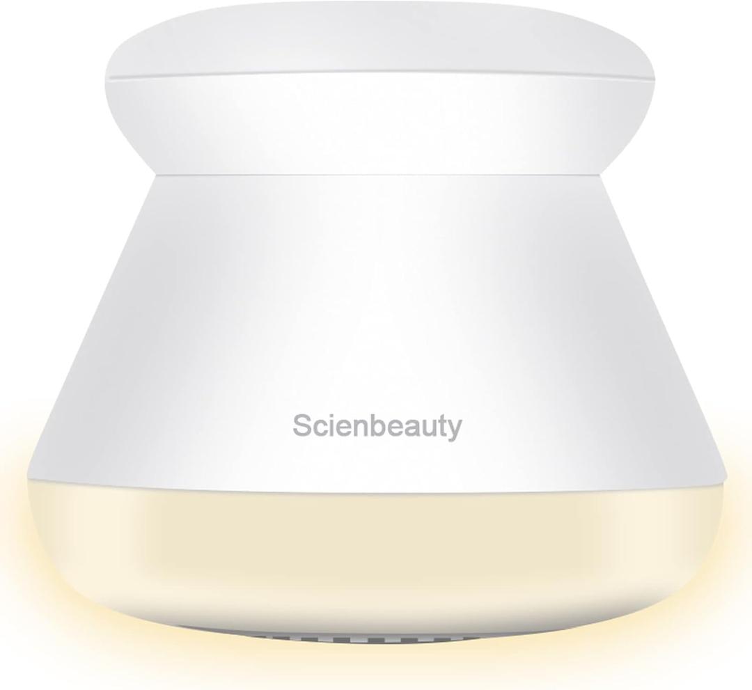 Scienbeauty Fabric Shaver Fuzz Remover Rechargeable, Electric Lint Remover with Light, Sweater Shaver with Stainless Steel 6-Blades, Dual Protection for Fuzz, Lint, Pills, Bobbles Removing