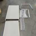 Oxton White Metal Outdoor Patio Chaise Lounge