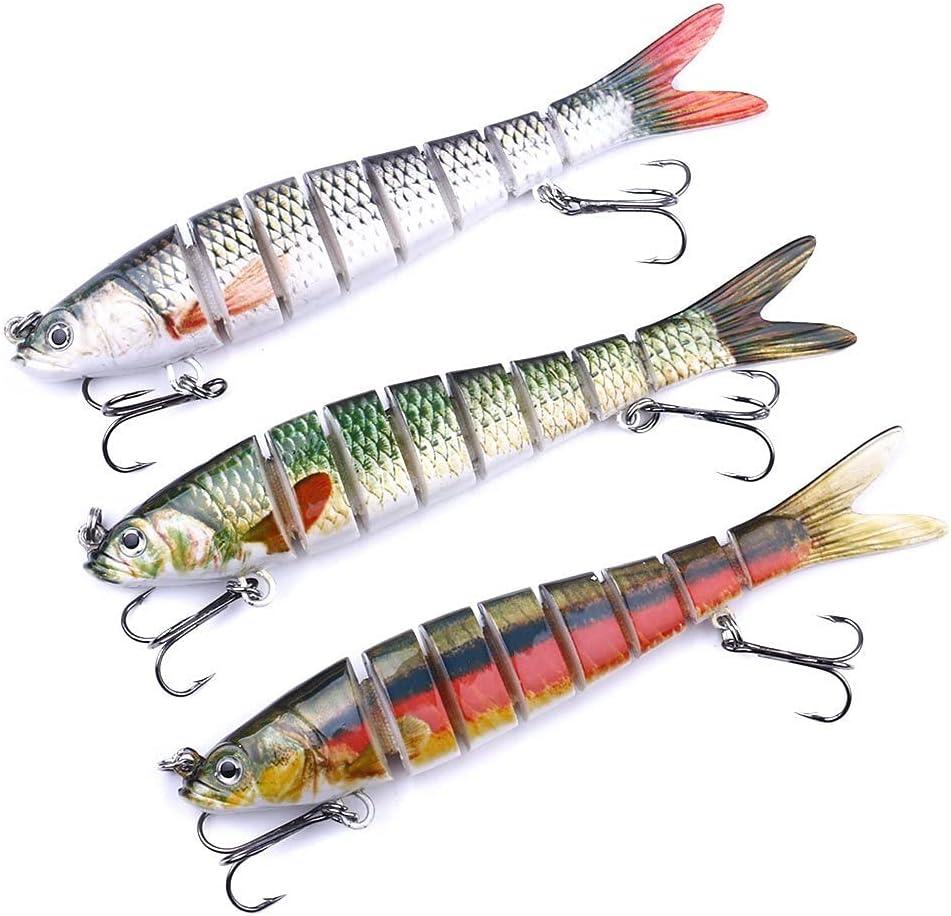 3pcs Sinking Wobbler Set Crankbaits Fishing Artificial Bait Hard Lure Swimbait Pike Wobblers for Bass Fishing Tackle