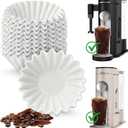 200 Pcs Disposable Coffee Filters for Ninja Pod & Grounds Single Serve Coffee Maker, Basket Small Coffee Paper Filters Compatible with Ninja PB051 PB041 Coffee Maker, 1-2 Cup