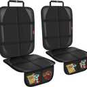 XHYANG Car Seat Protector, Auto Car Seat Protectors Baby Carseat Waterproof & Durable 600D Fabric for Child Baby Car Seat Mat Vehicle Pet Cover 2 Storage Pockets (2 Pack)