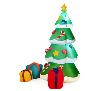 Costway 6-ft Internal Light Inflatable Christmas Tree with Gift Boxes and LED Bulbs Costway 6-ft Internal Light Inflatable Christmas Tree with Gift Boxes and LED Bulbs