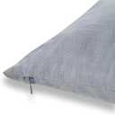 Solino Home 100% Pure Linen Pillow Cover Dusty Blue, Montauk 20 x 20 in | Cushion Sham a soft cushion cover for sofas, beds, benches and reading nooks | textured handwoven linen | OEKO-TEX Certified
