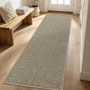 BEQHAUSE Hallway Runner Rugs 2.7x7, Hallway Rug Washable, Light Beige