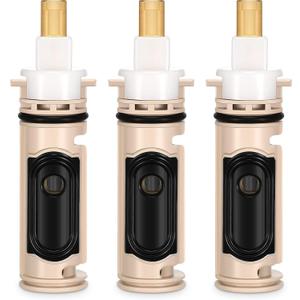 Qunclay 3 Pack Handle Faucets Tub Bathtub Shower Cartridge Replacement Tool Brass and Plastic Shower Part Compatible with Moen 1222 Replacement Cartridge Kit