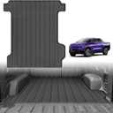 Powerty Truck Bed Mat for 2019-2025 2026 Chevy Chevrolet Silverado/GMC Sierra 1500 Accessories 5.5FT Vehicle Bed All Weather Truck Bed Liner TPE Pickup Bed Mat Black
