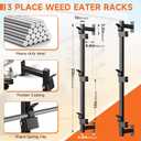 Weed eater Rack for Enclosed Trailer,Landscape Trimmer Racks,Weed Eater Rack&Hanger for Trailers,Trailers Rack for Lawn Equipment,Weed Wacker Holder-Enclosed Trailer Accessories