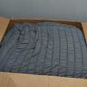 Love's cabin Seersucker Dark Grey Queen Comforter Set 7 Pieces, All Season Bedding Set, Queen Bed in a Bag Comforter Set with Comforter, Flat Sheet, Fitted Sheet, Pillowcase and Pillow Sham