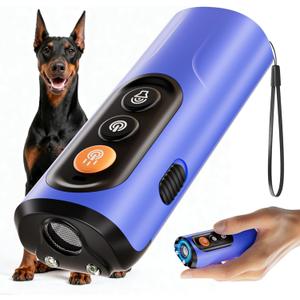 Dog Bark Deterrent Devices, Anti-Barking Device for Dogs 50-ft Range, Three Modes, Dog Barking Silencer Replaces Traditional bark Collars, Suitable for All Dogs, Indoors and Outdoors